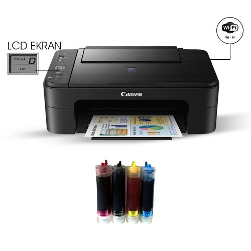 Epson L3150 Uyumlu Bitmeyen Kartuş Kiti — 4 Renk Dolu